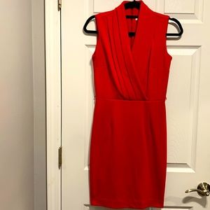 Calvin Klein red jersey dress